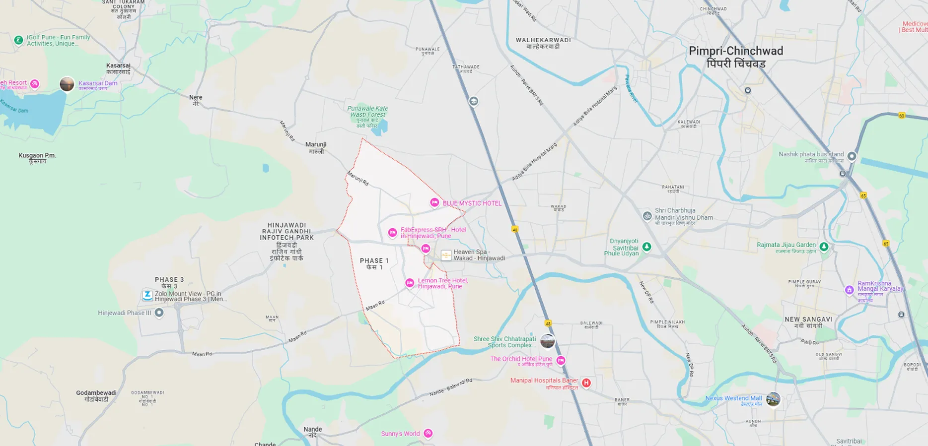 Godrej The Aqua Retreat Location Map